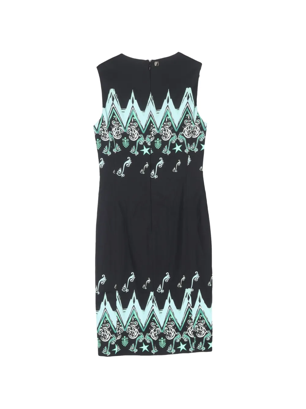 Versace Pre-Owned printed mini dress - Zwart