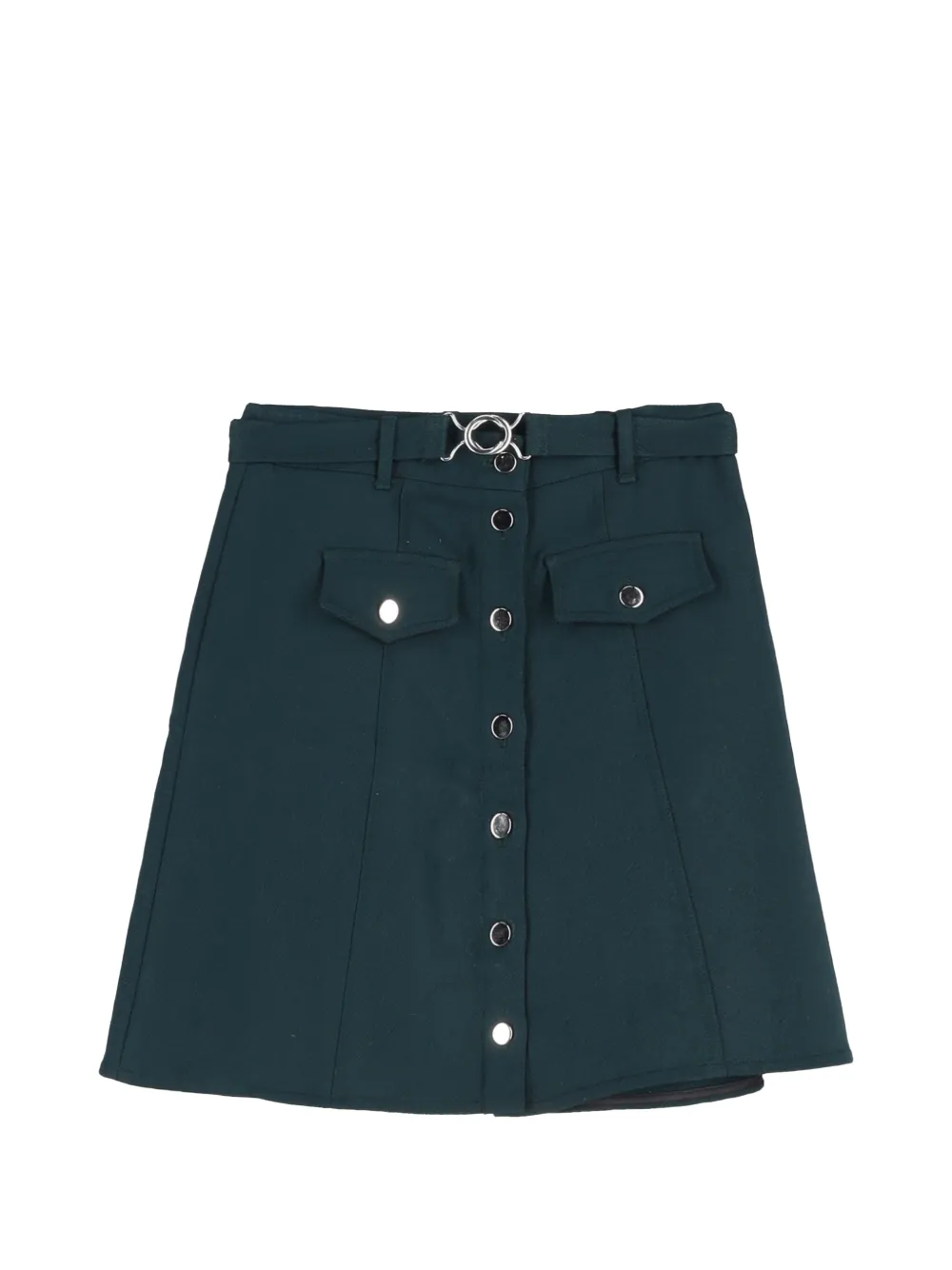 Maje buttoned mini skirt - Verde