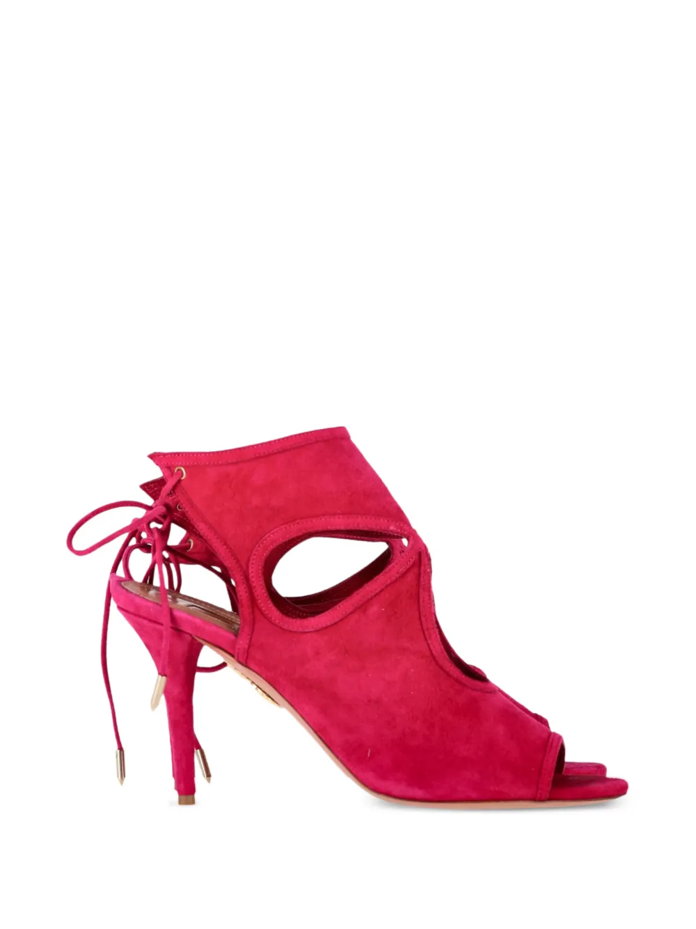 Aquazzura Sexy Thing cut-out tie sandals - Rosa