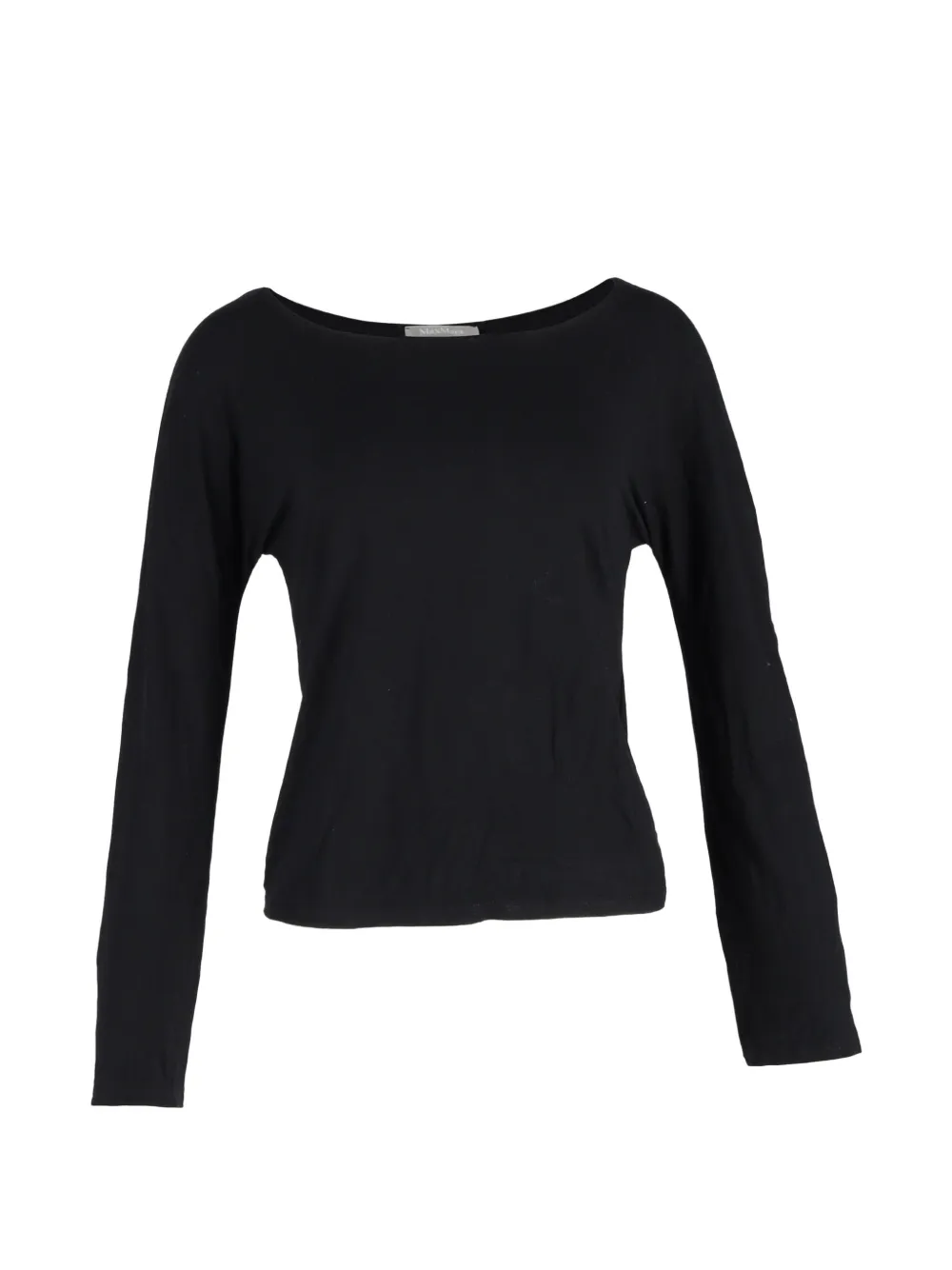 Max Mara boat-neck long-sleeve T-shirt - Nero