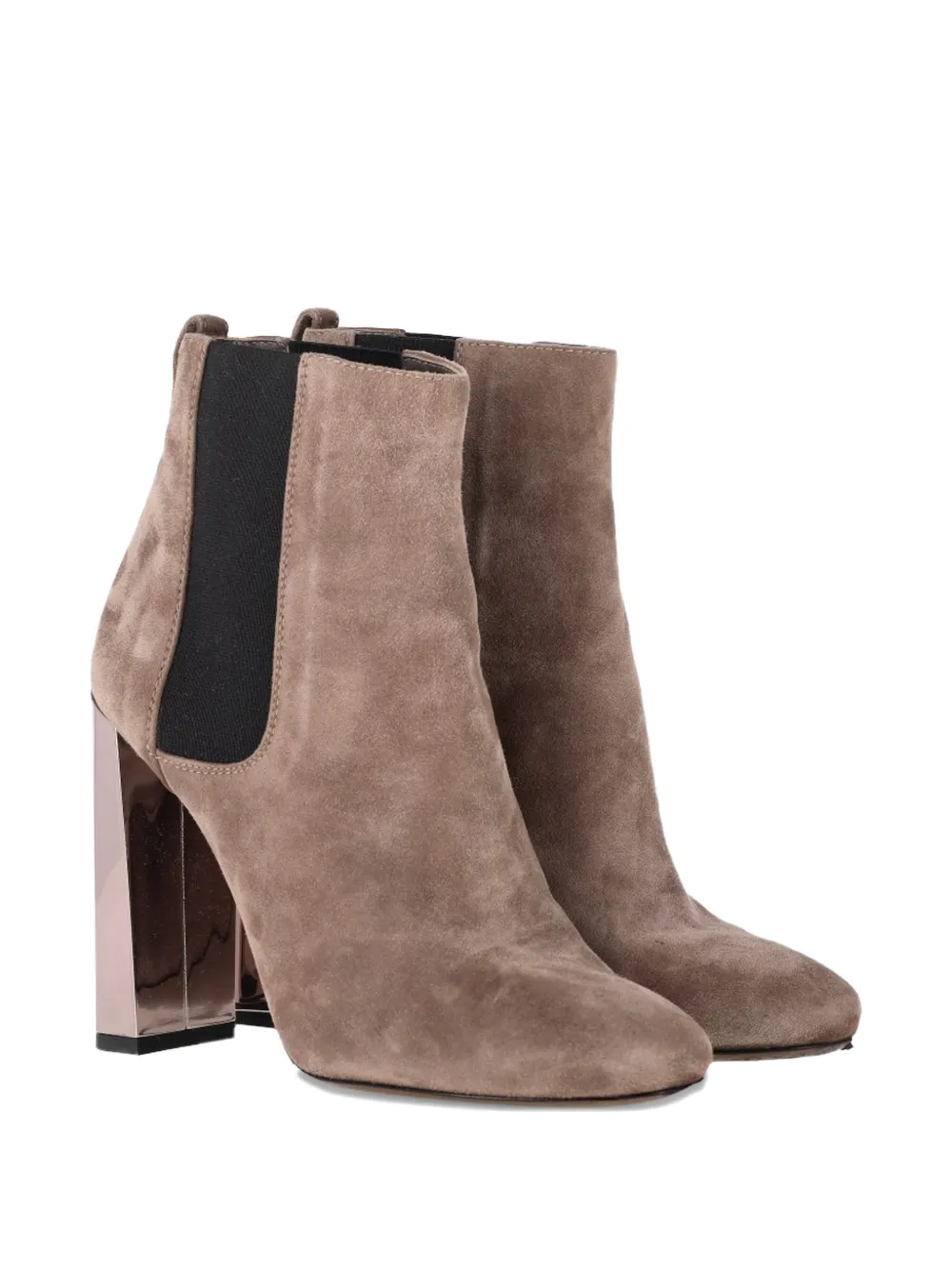 Fendi Pre-Owned high-heeled Chelsea boots - Bruin