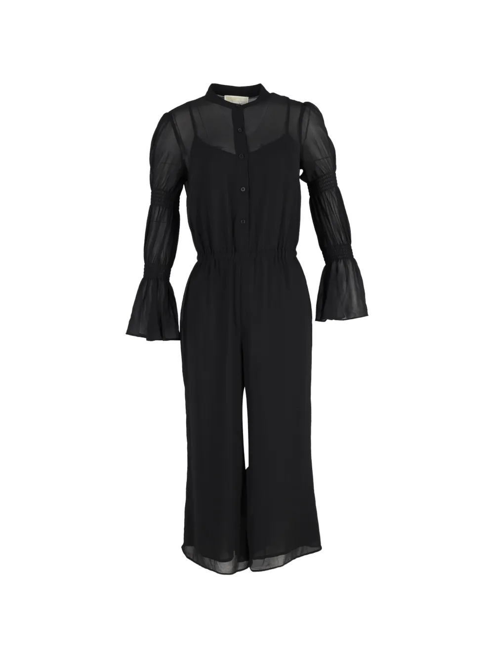 Michael Kors Vintage gathered sleeve jumpsuit - Nero