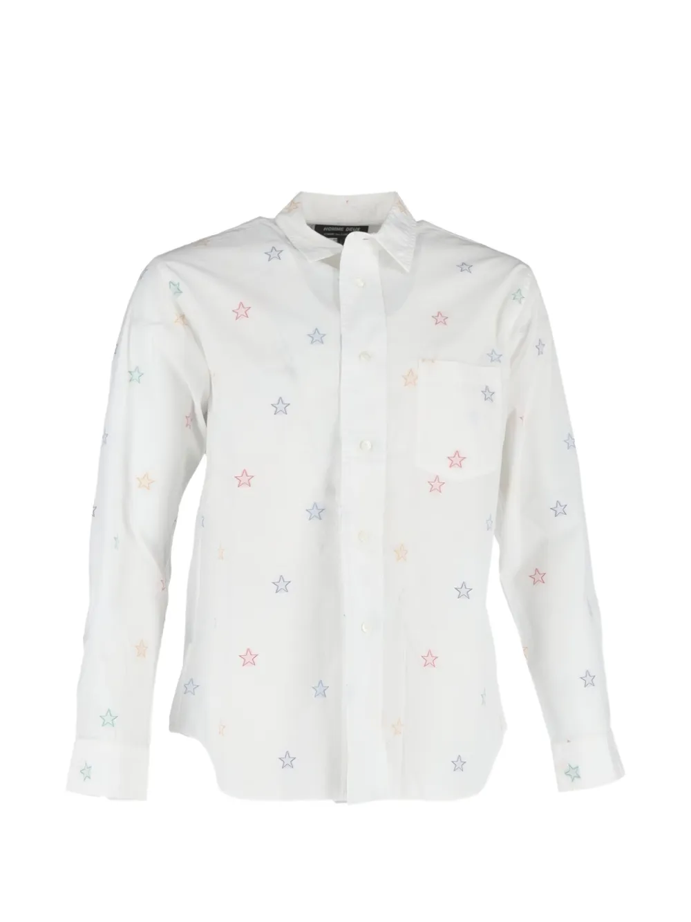 Comme Des Garçons Pre-Owned star-print long-sleeve shirt - Bianco