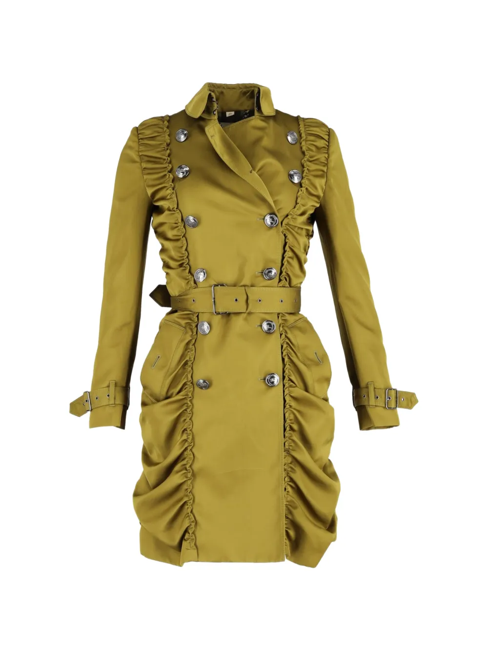 Burberry Pre-Owned Trench doppiopetto - Verde