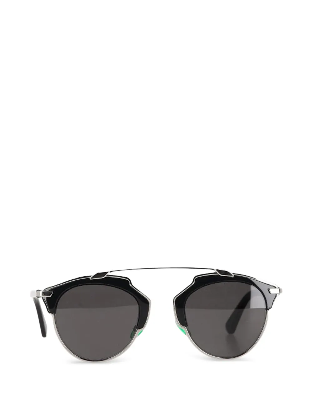 Christian Dior Pre-Owned browline-frame sunglasses - Nero