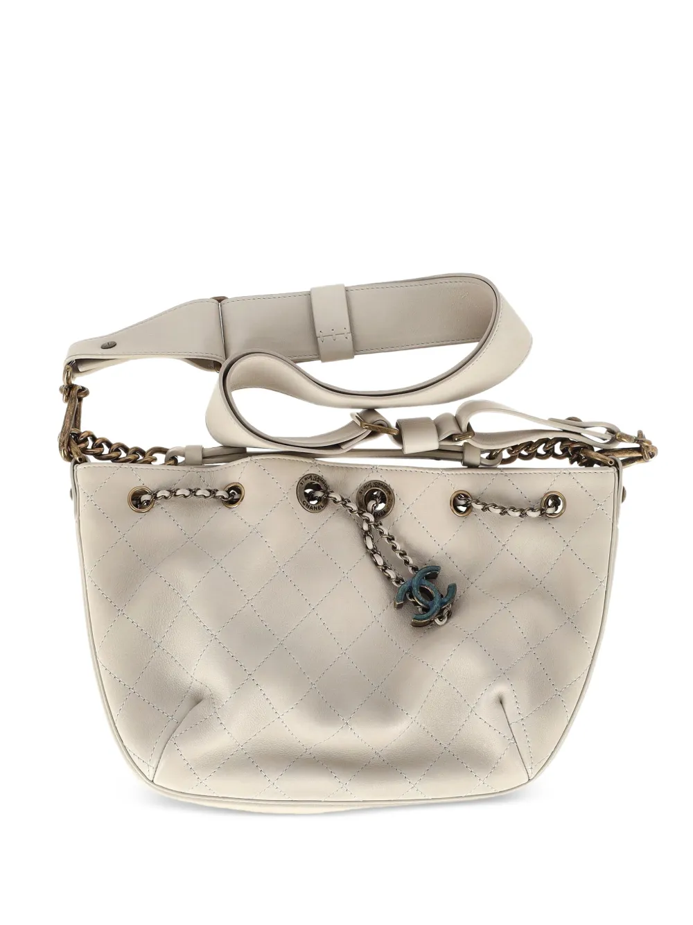 CHANEL Pre-Owned CC Paris-Rome shoulder bag - Toni neutri