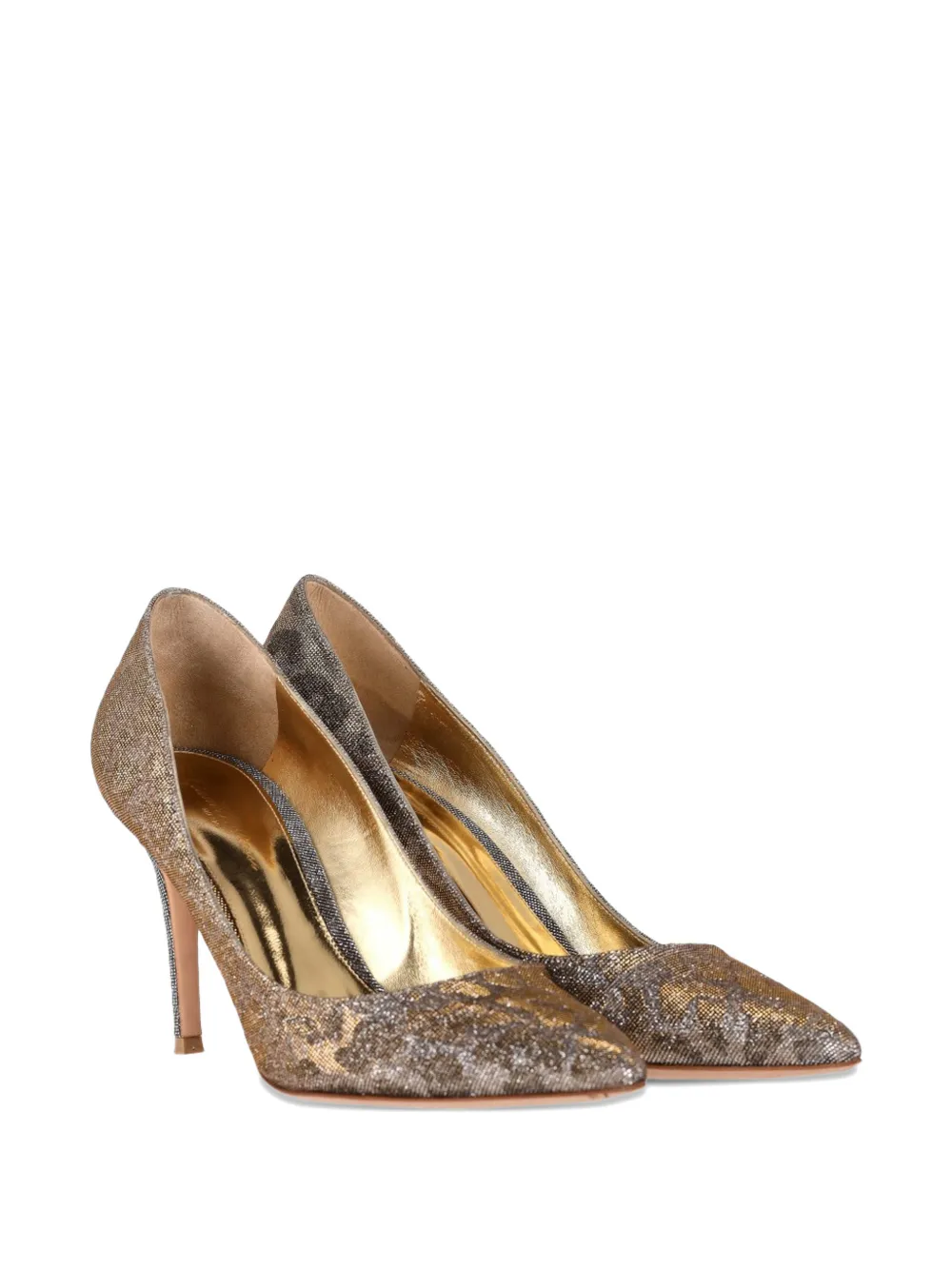 Gianvito Rossi leopard-print pumps - Grijs