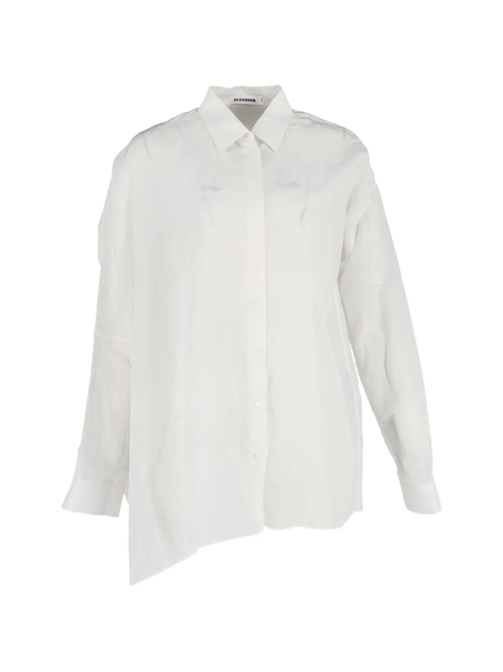 Jil Sander Pre-Owned asymmetric button-down shirt - Bianco