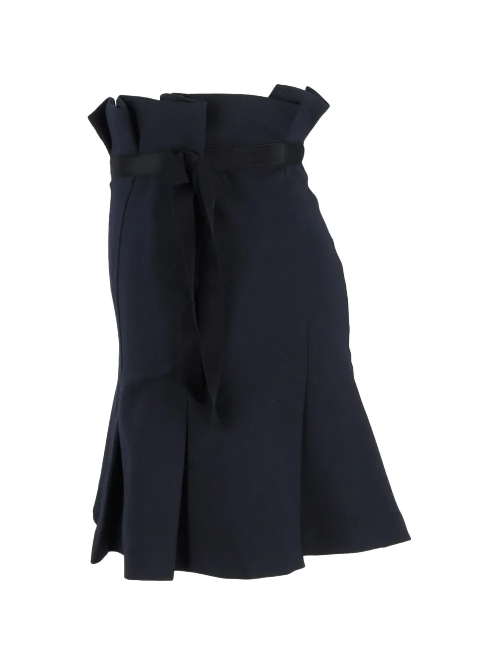 SANDRO pleated bow mini skirt - Blu