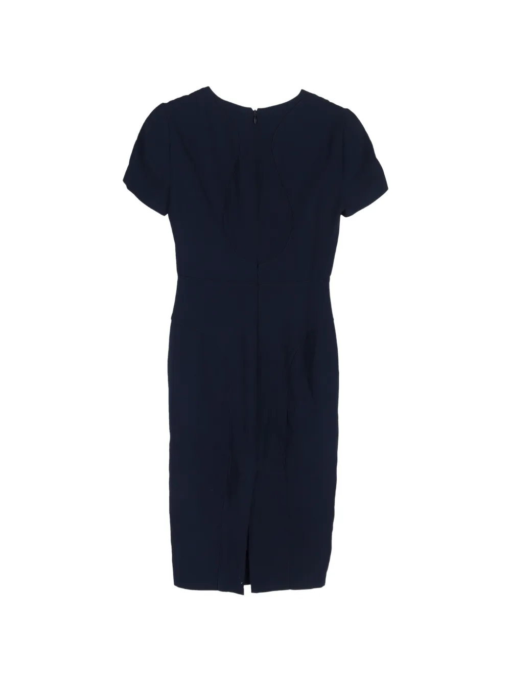 Alexander McQueen Pre-Owned V-neck midi dress - Blauw