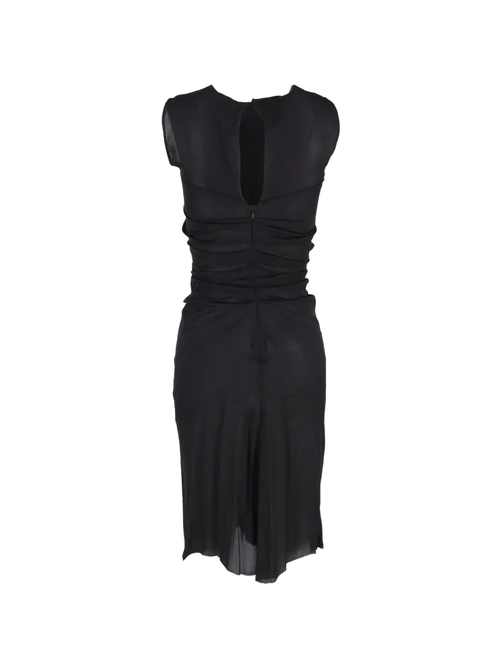 Isabel Marant Vintage ruched midi dress - Zwart
