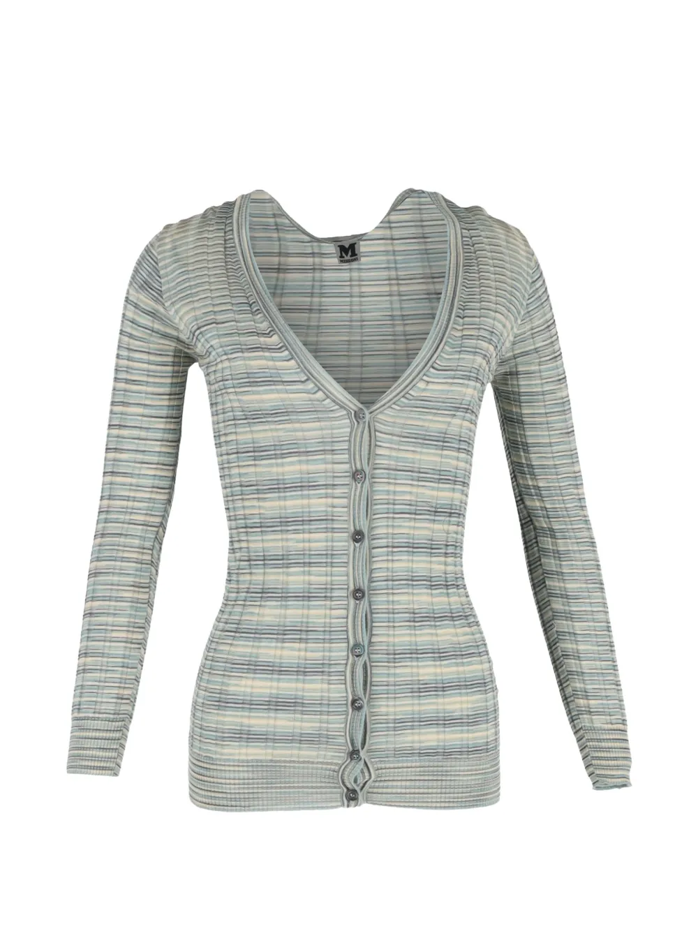 Missoni Pre-Owned knitted buttoned cardigan - Blu