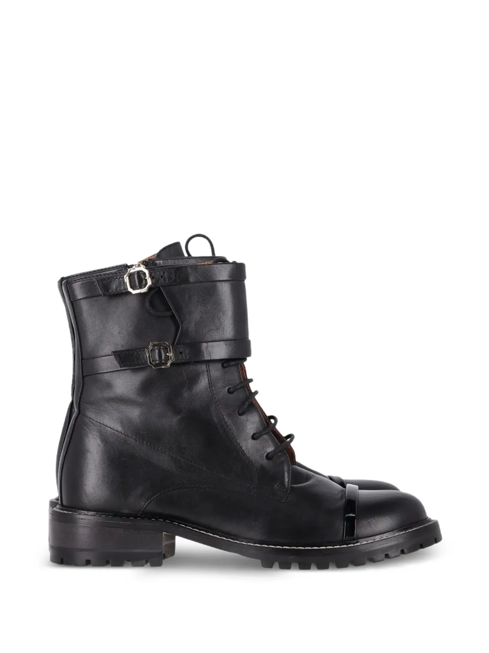 Malone Souliers leather combat boots - Nero