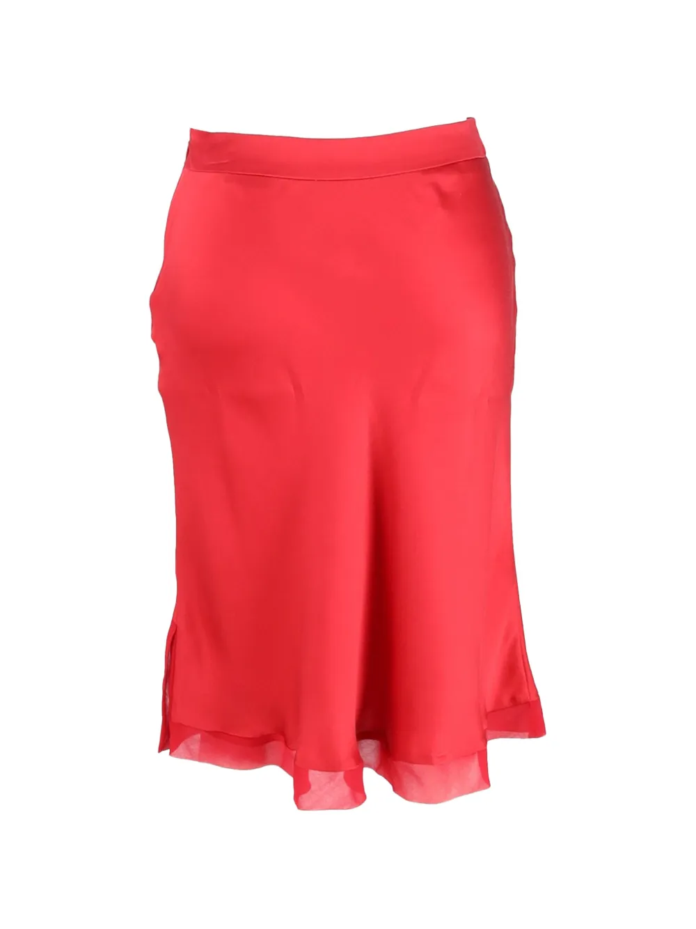 Alberta Ferretti Vintage silk mini skirt - Rood