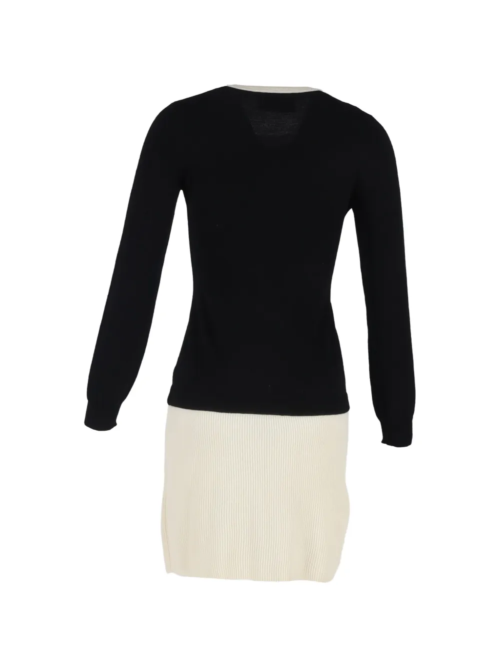 Moschino Pre-Owned bow long-sleeve mini dress - Zwart