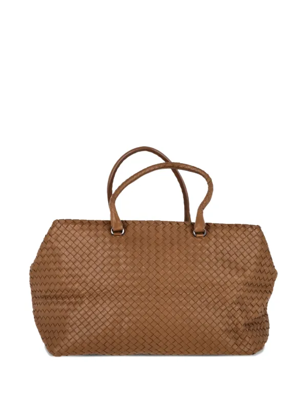 Bottega Veneta Pre-Owned Brick Tote Bag | Brown | FARFETCH