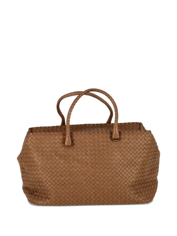 BOTTEGA VENETA ブラウンバッグ Bottega Veneta Pre-Owned Brick Tote Bag | Brown | FARFETCH