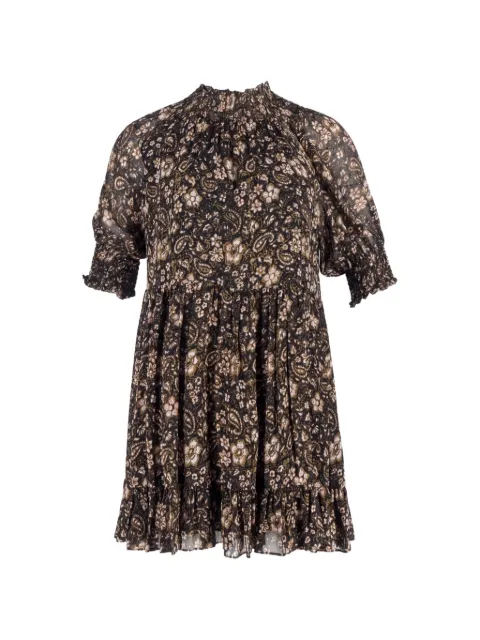 Ulla Johnson  printed mock-neck mini dress