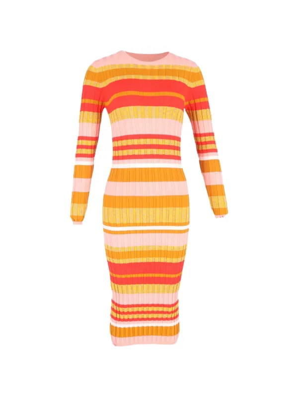 stine goya orange dress Stine Goya FLOWERS GROWING UNDER ORANGE WATER dress