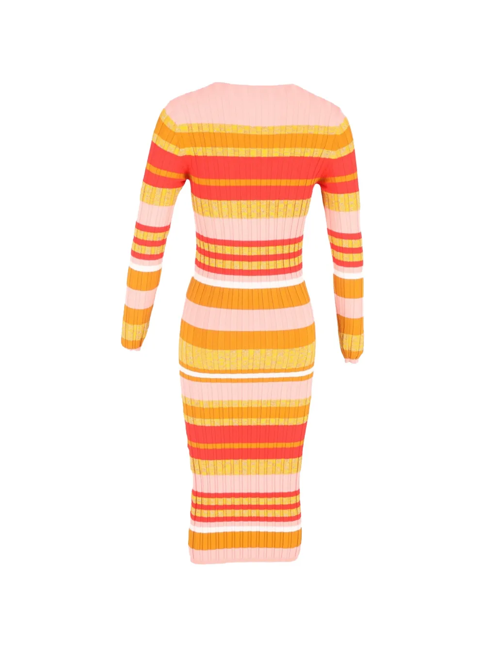 Stine Goya striped knitted midi dress - Oranje