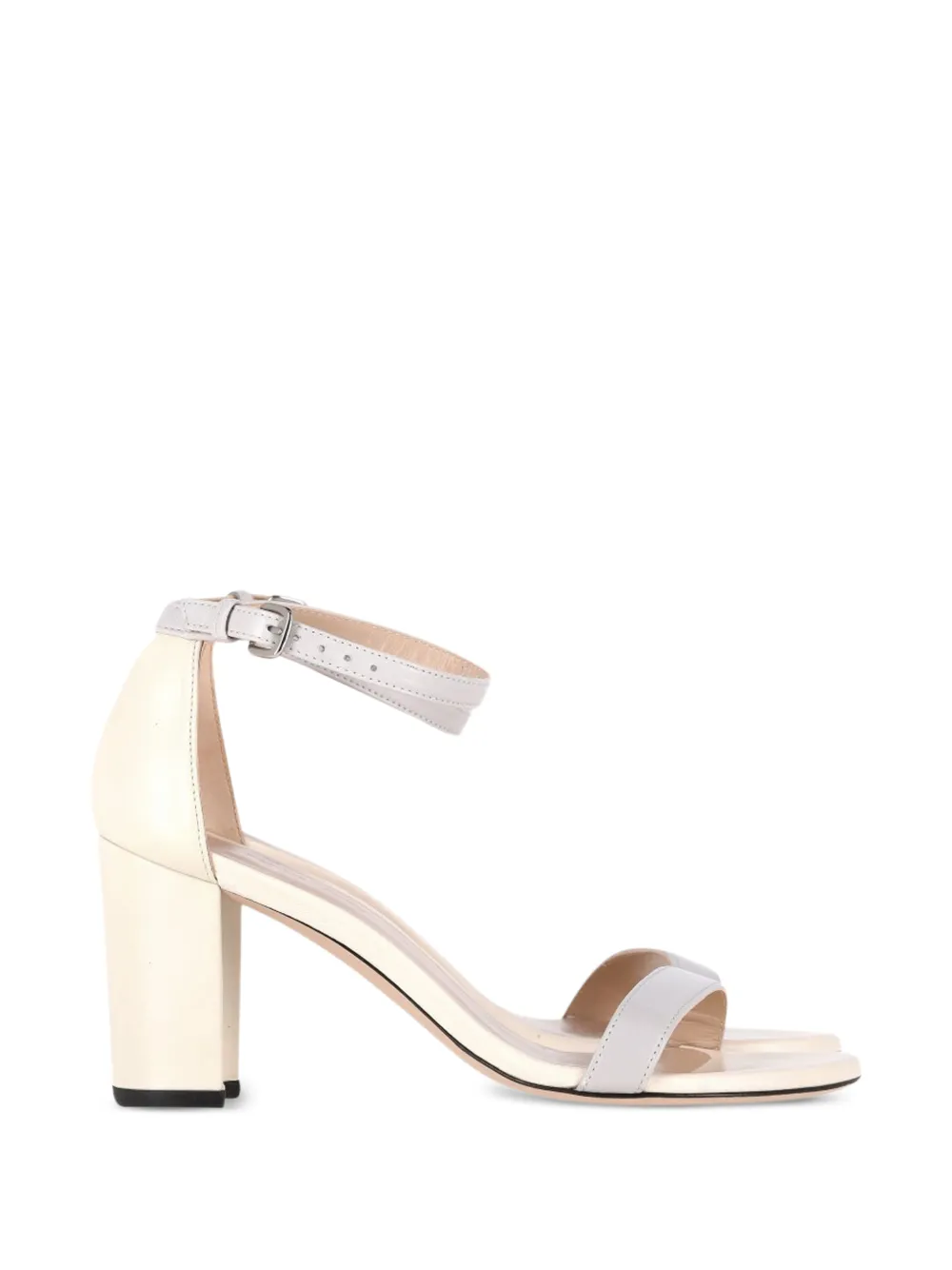 Stuart Weitzman block-heel ankle-strap sandals - Nude
