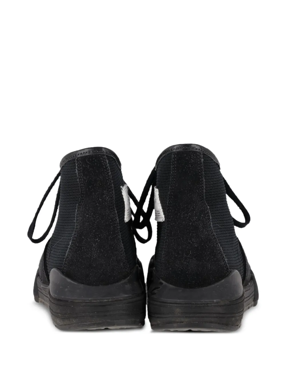  Visvim Lanier Leather-trimmed High-top Sneakers - Black 