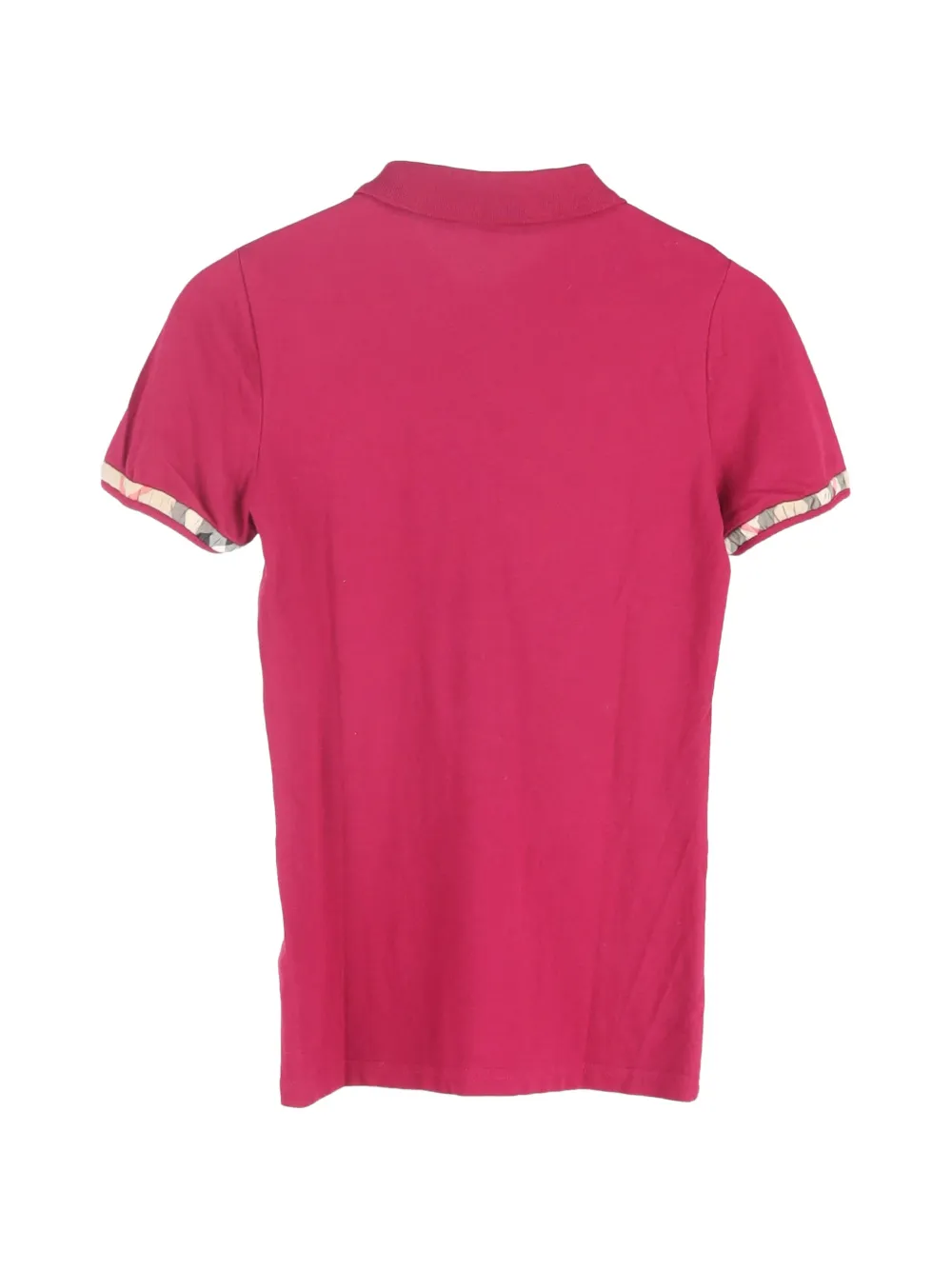  Burberry Pre-owned Contrasting-trim Short-sleeve Polo Shirt - Purple 