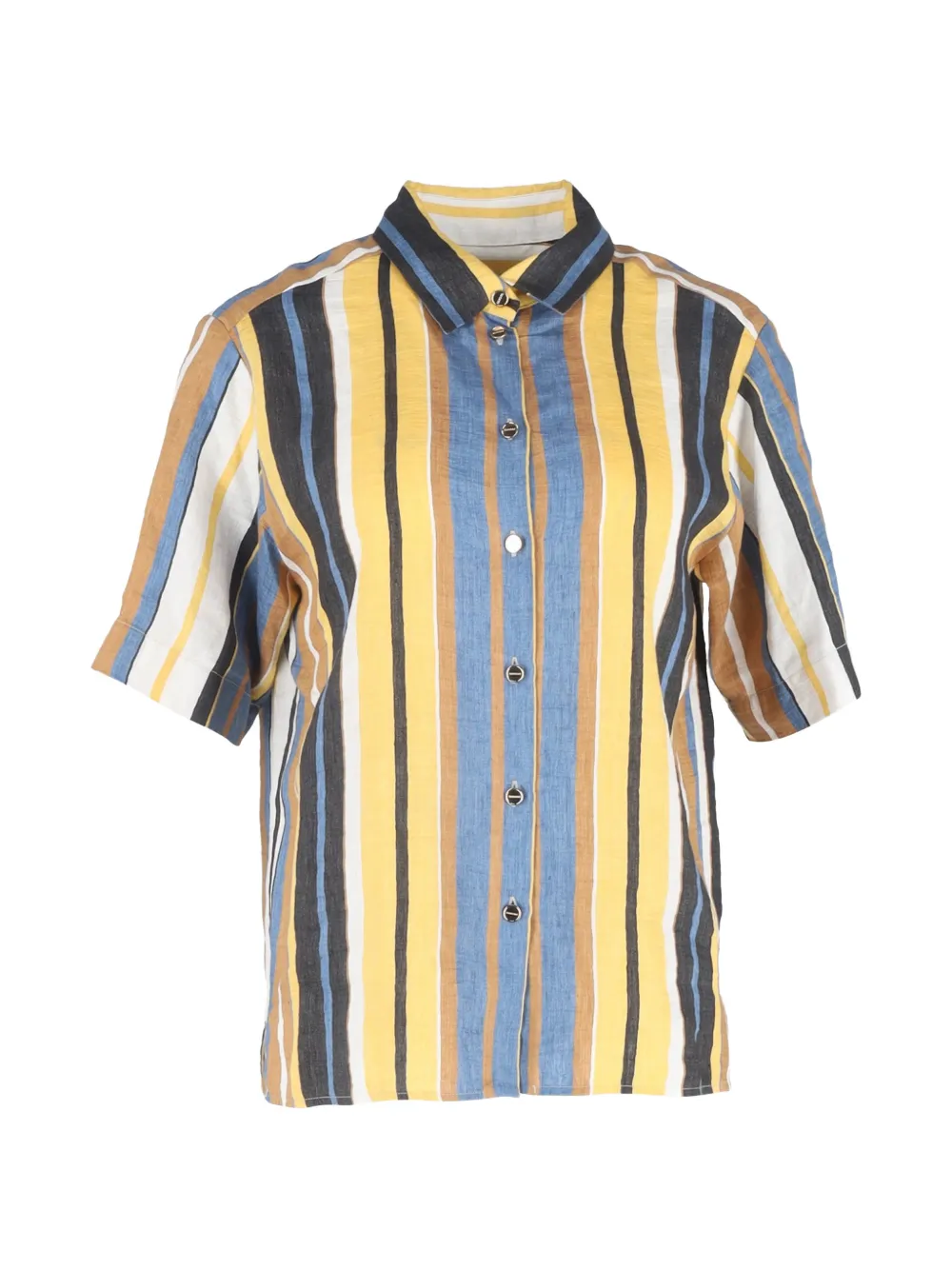 SANDRO striped buttoned shirt - Giallo