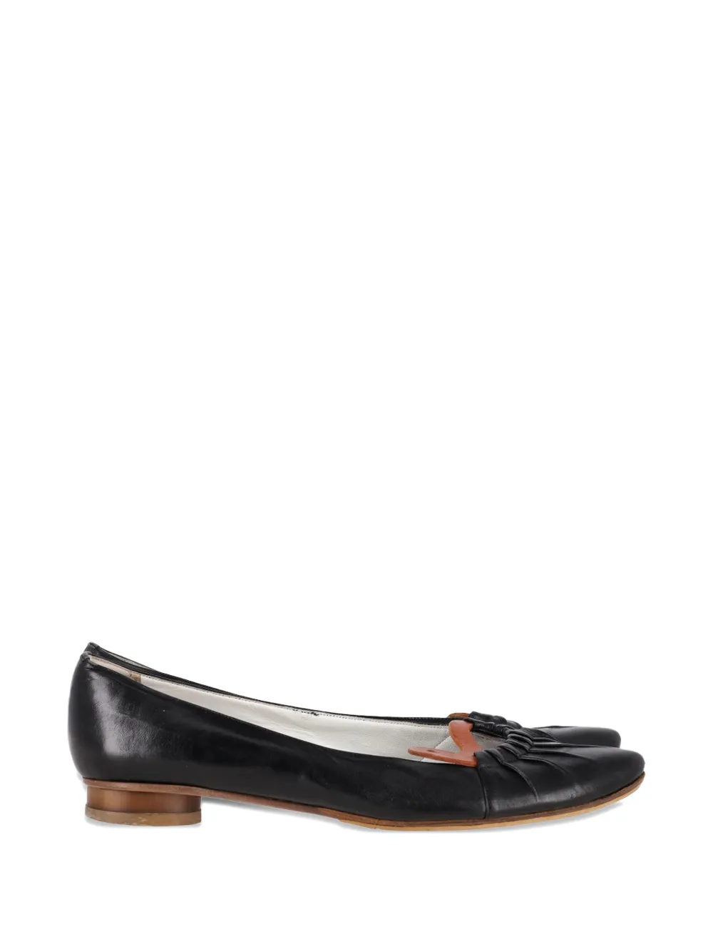 Etro Vintage pleated almond-toe pumps - Nero