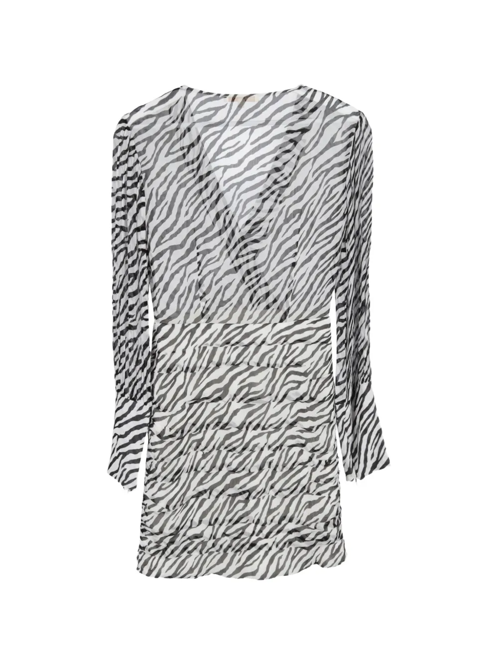 Maje zebra-print mini dress - Wit