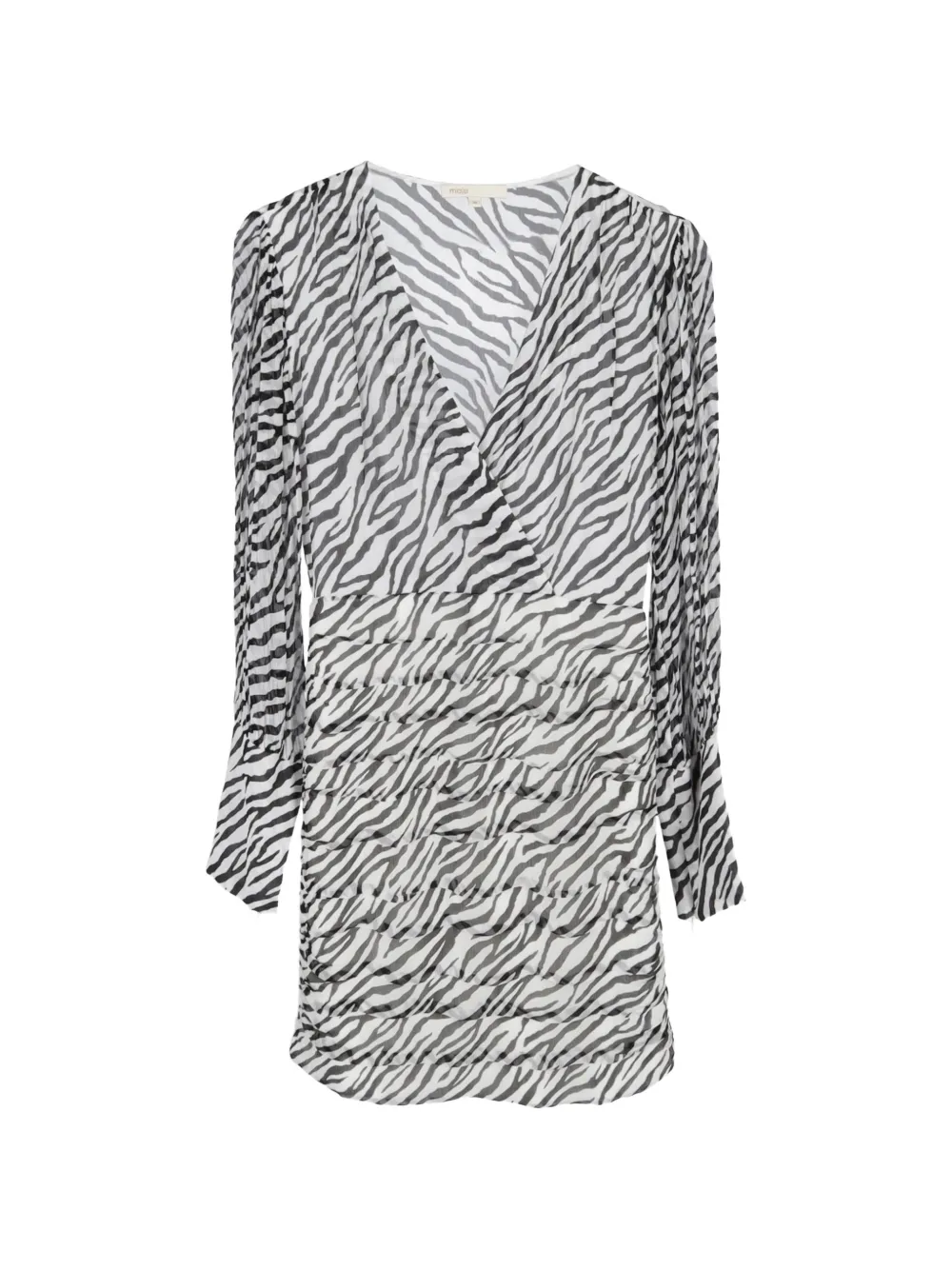Maje zebra-print mini dress - Bianco