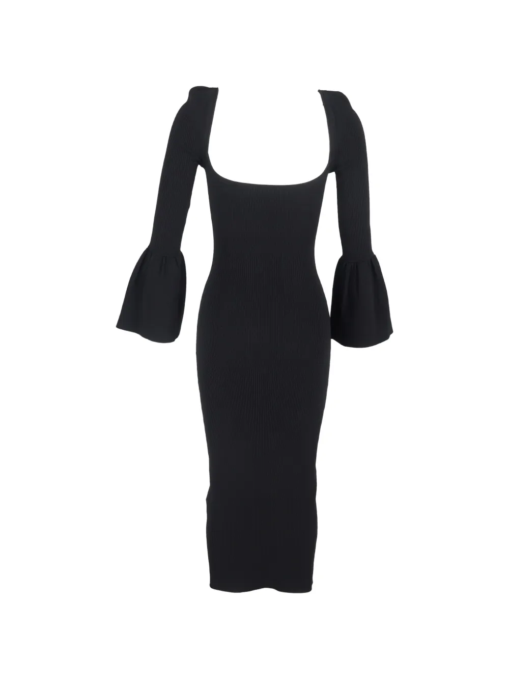 Self-Portrait sweetheart midi dress - Zwart