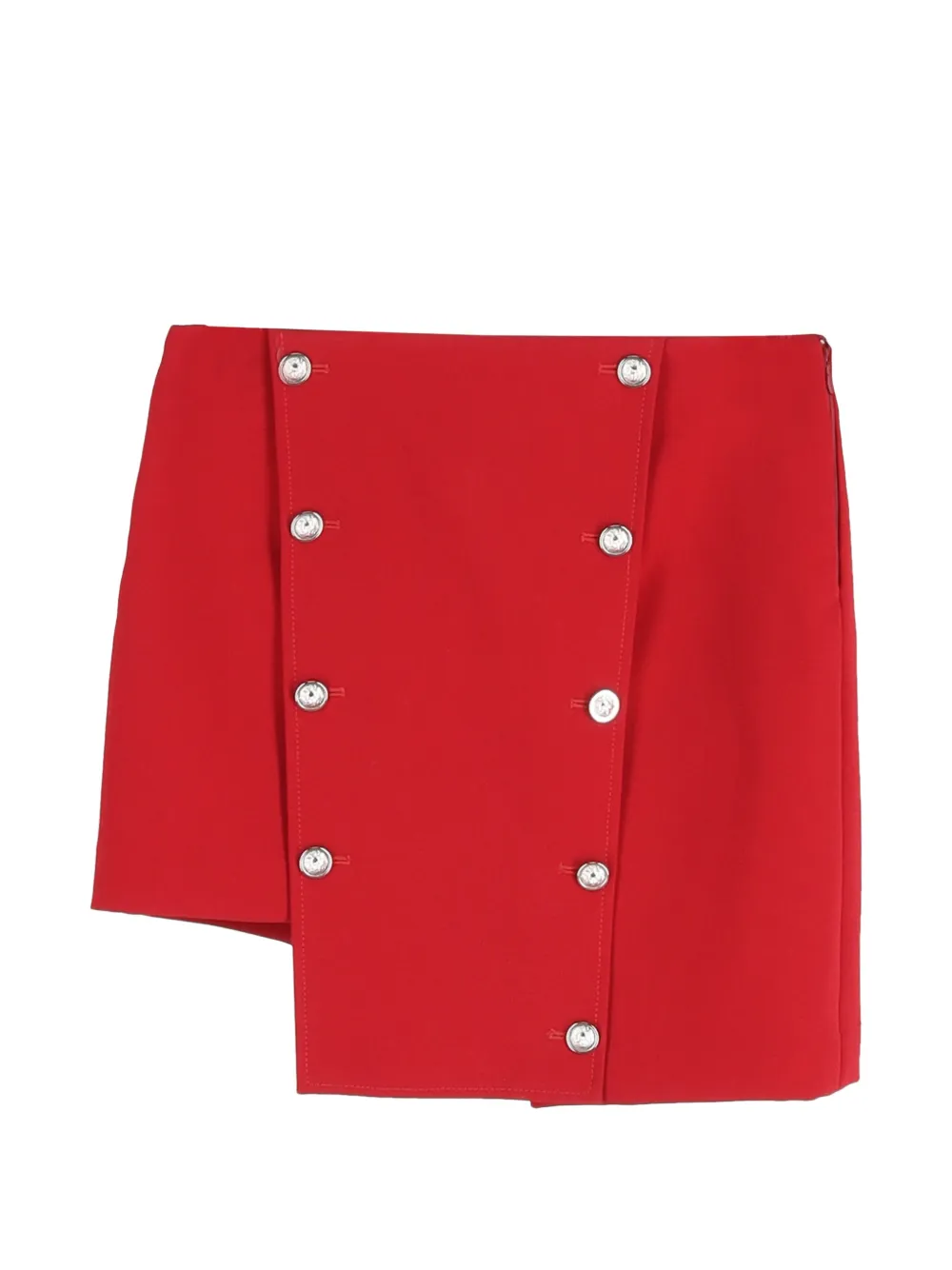 Versace Pre-Owned asymmetric button mini skirt - Rosso