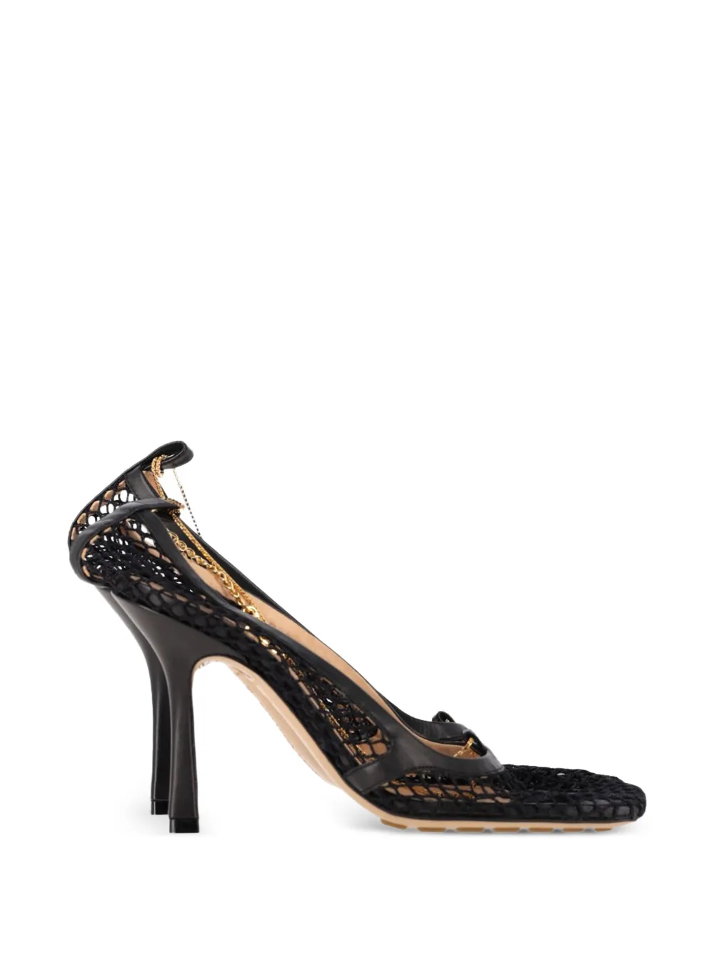 Bottega Veneta Pre-Owned mesh chain pumps - Nero