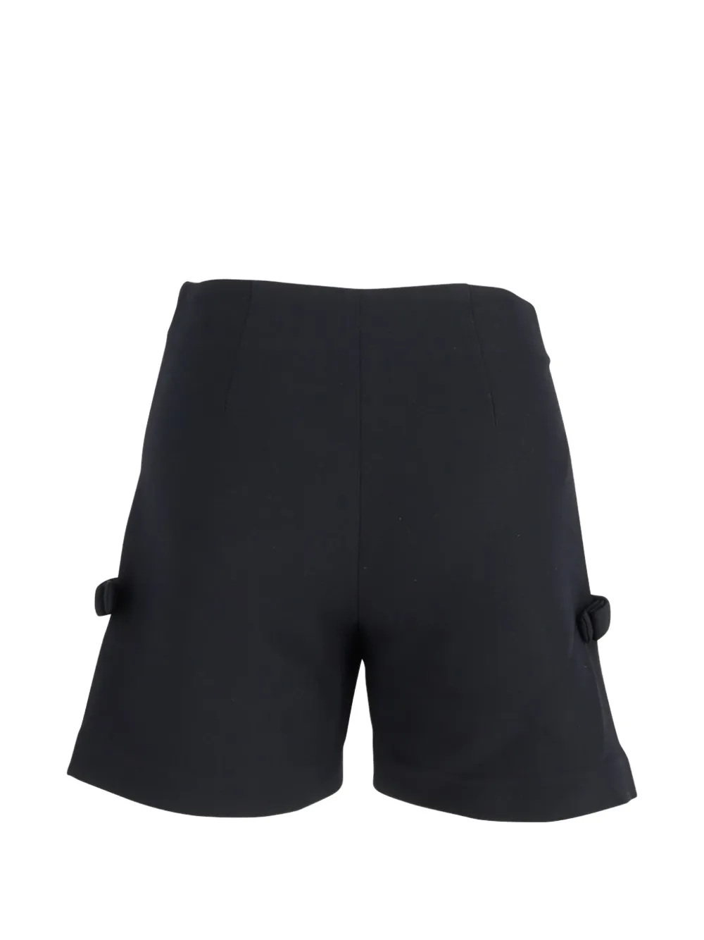 Fendi Pre-Owned bow detail wool shorts - Zwart