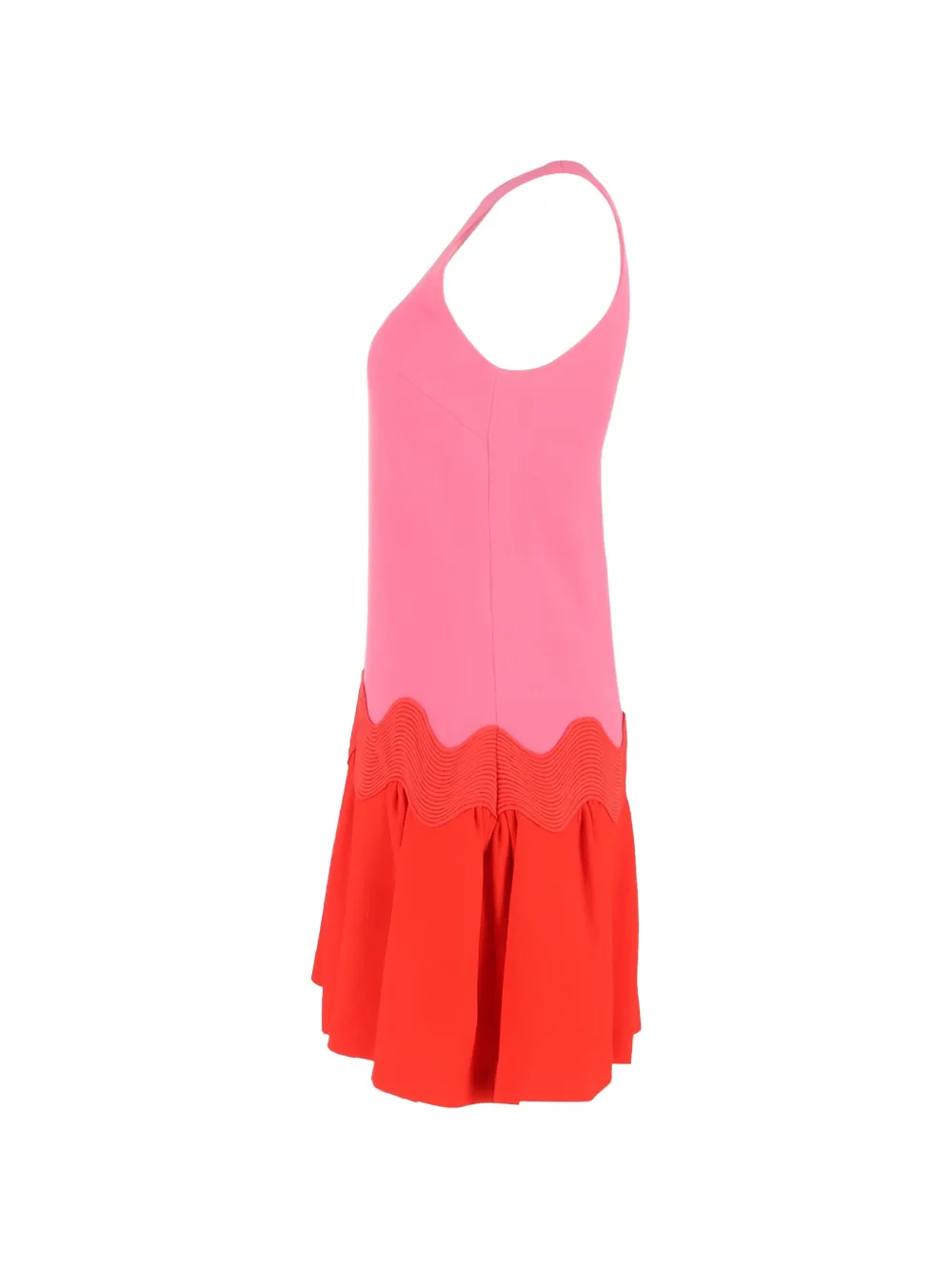  032c Robe Courte à Design Colour Block - Rose 