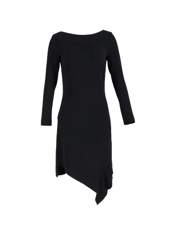 Roland Mouret Asymmetric long-sleeve Dress | Black | FARFETCH NZ