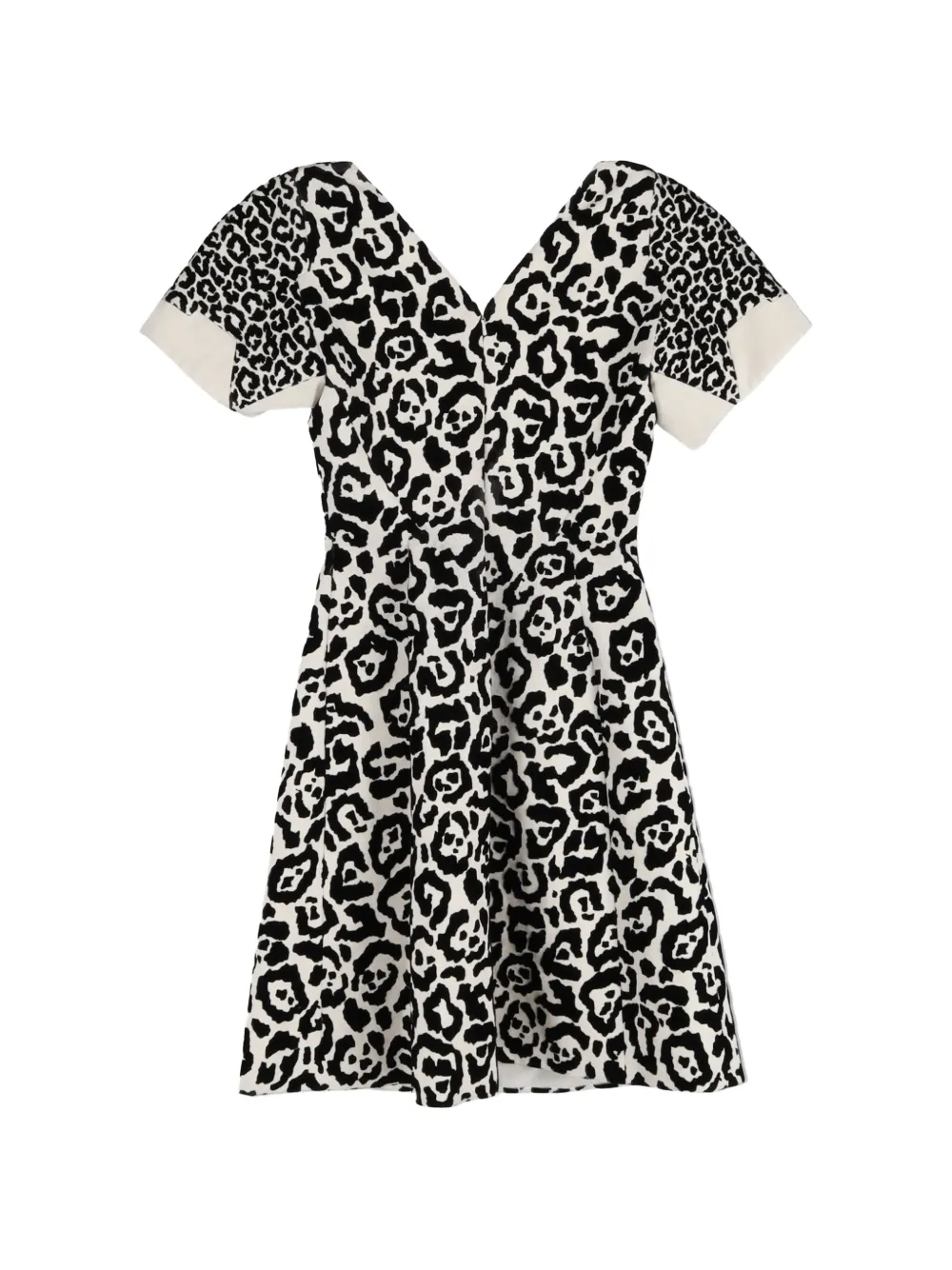 Antonio Berardi Vintage leopard-print mini dress - Zwart