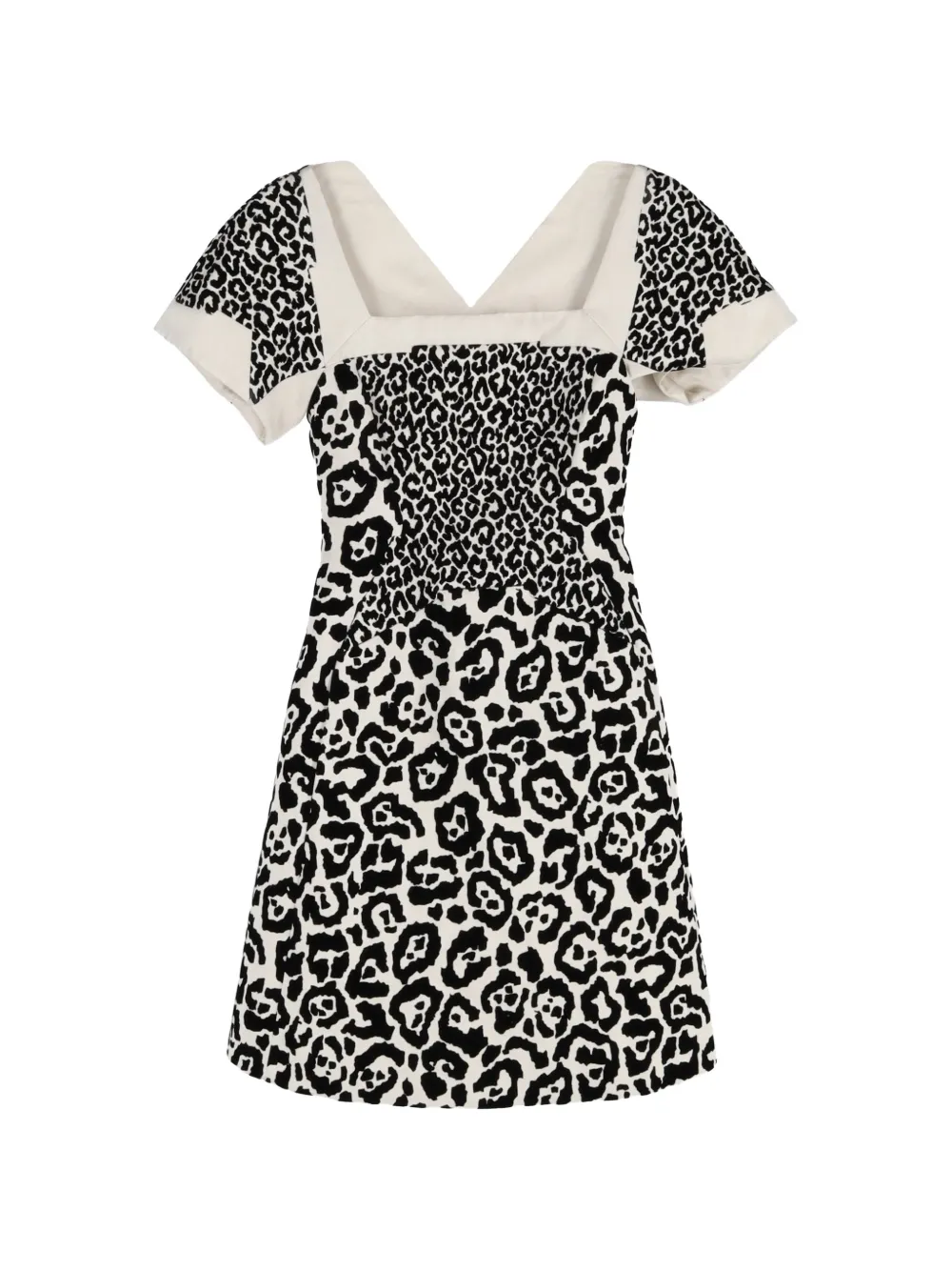 Antonio Berardi Vintage leopard-print mini dress - Nero