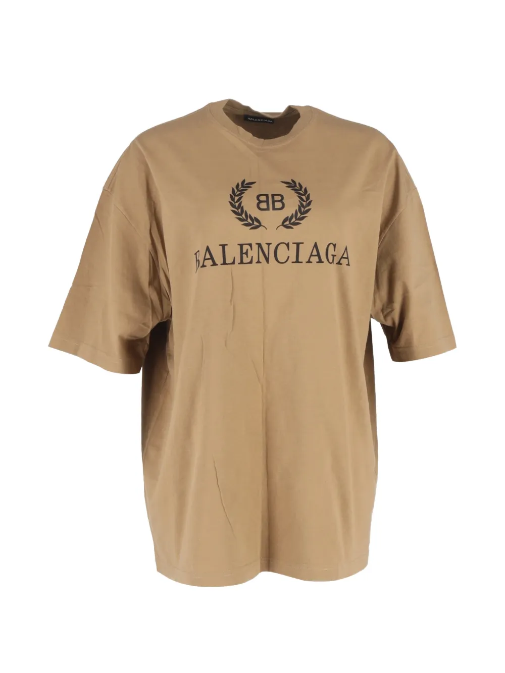 Balenciaga Pre-Owned logo-print T-shirt - Marrone