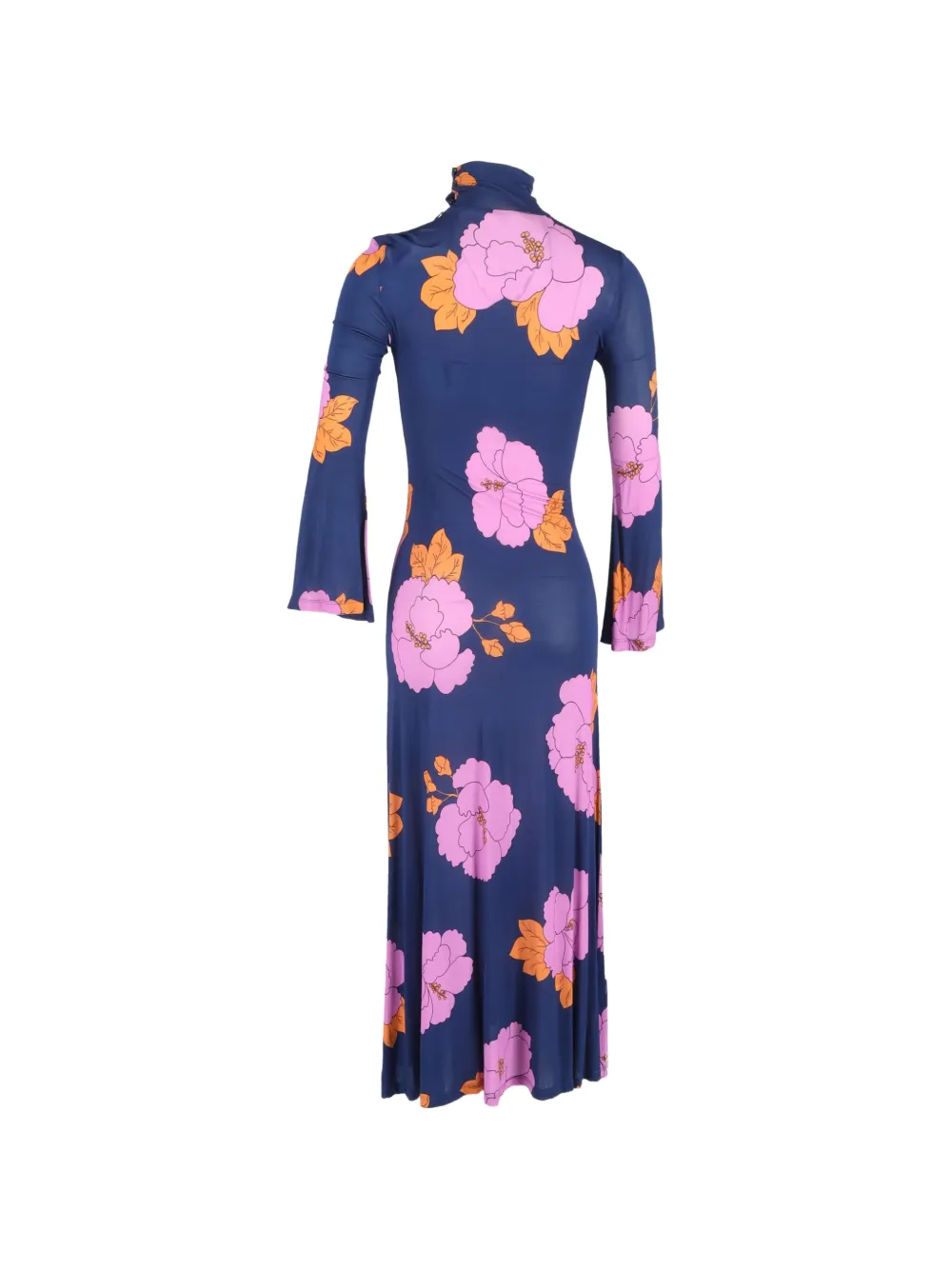 Dodo Bar Or Brigitte floral turtleneck maxi dress - Blauw