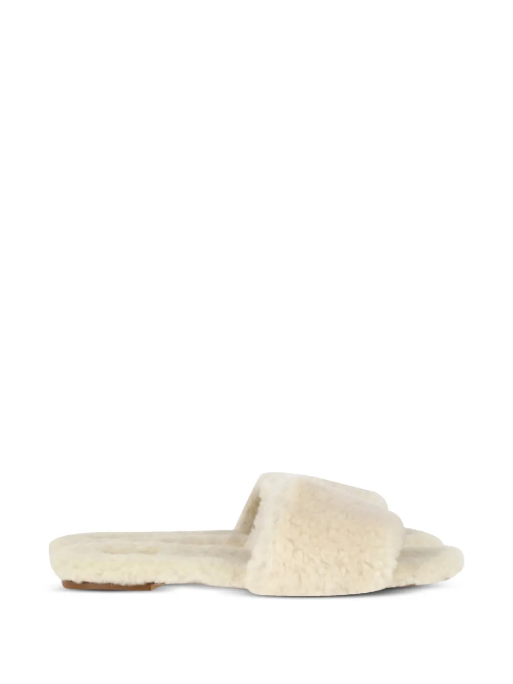 Aeyde shearling square-toe sandals - Toni neutri