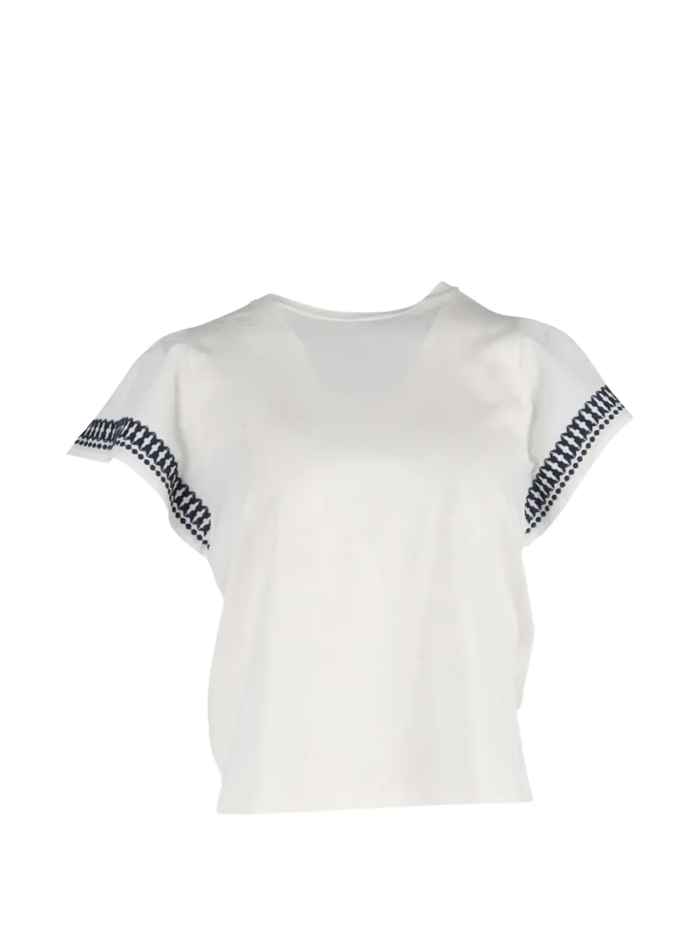 Weekend Max Mara embroidered cotton T-shirt - Bianco
