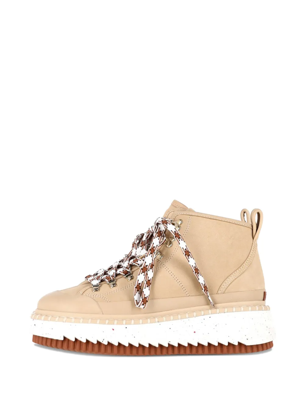 Chlo&eacute; Vintage Lilli platform ankle boots - Beige