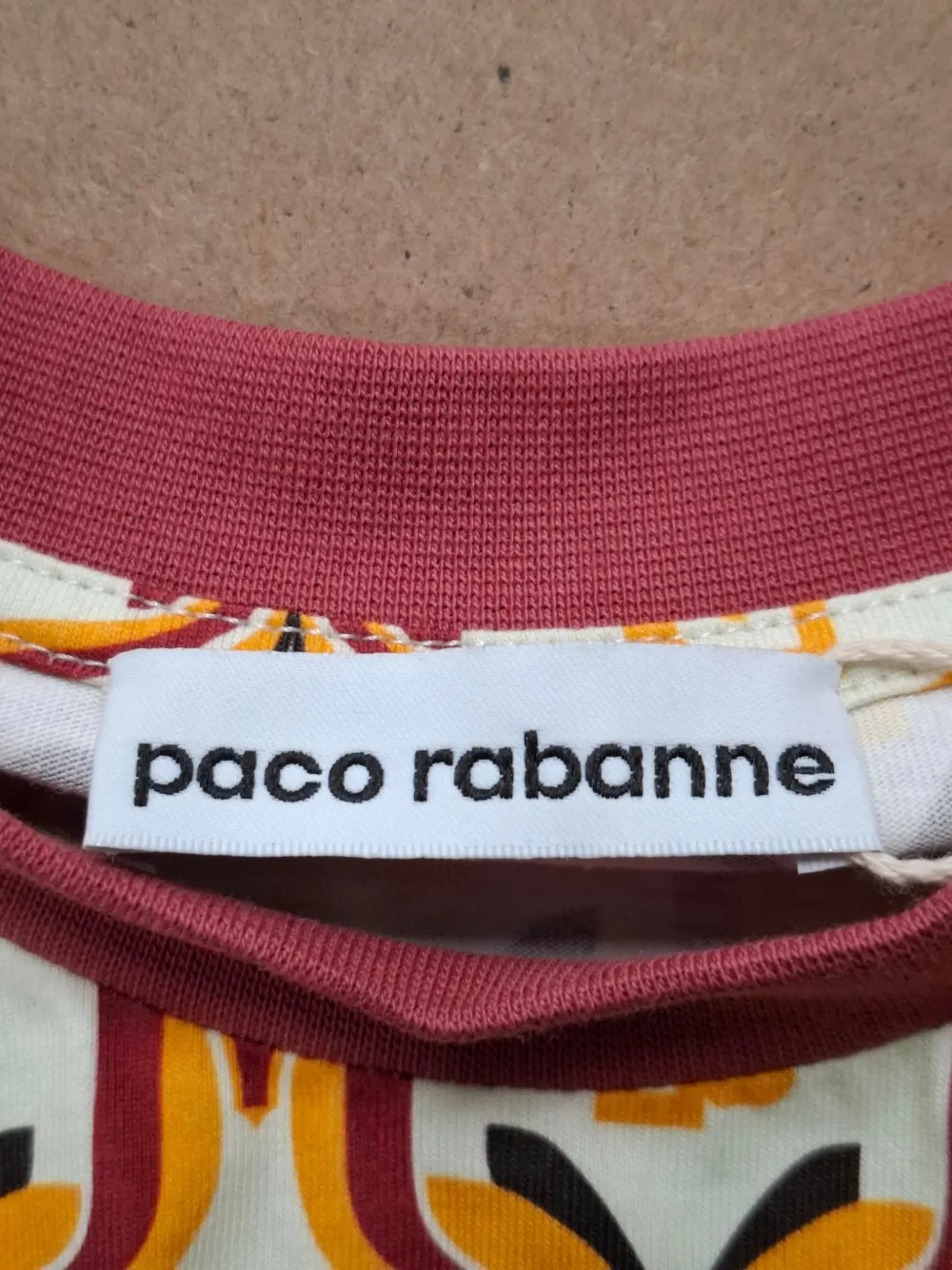  Paco Rabanne Pre-owned Printed Ring-detail T-shirt - Neutrals 