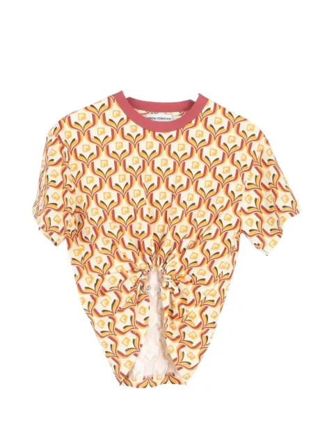 Paco Rabanne Pre-Owned printed ring-detail T-shirt
