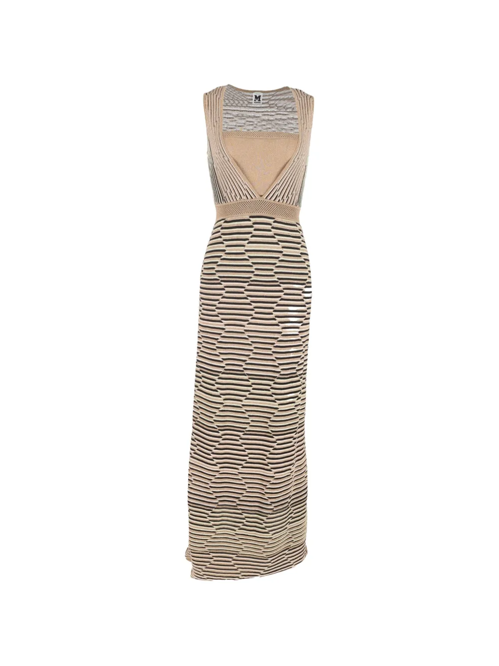Missoni Pre-Owned patterned maxi dress - Toni neutri