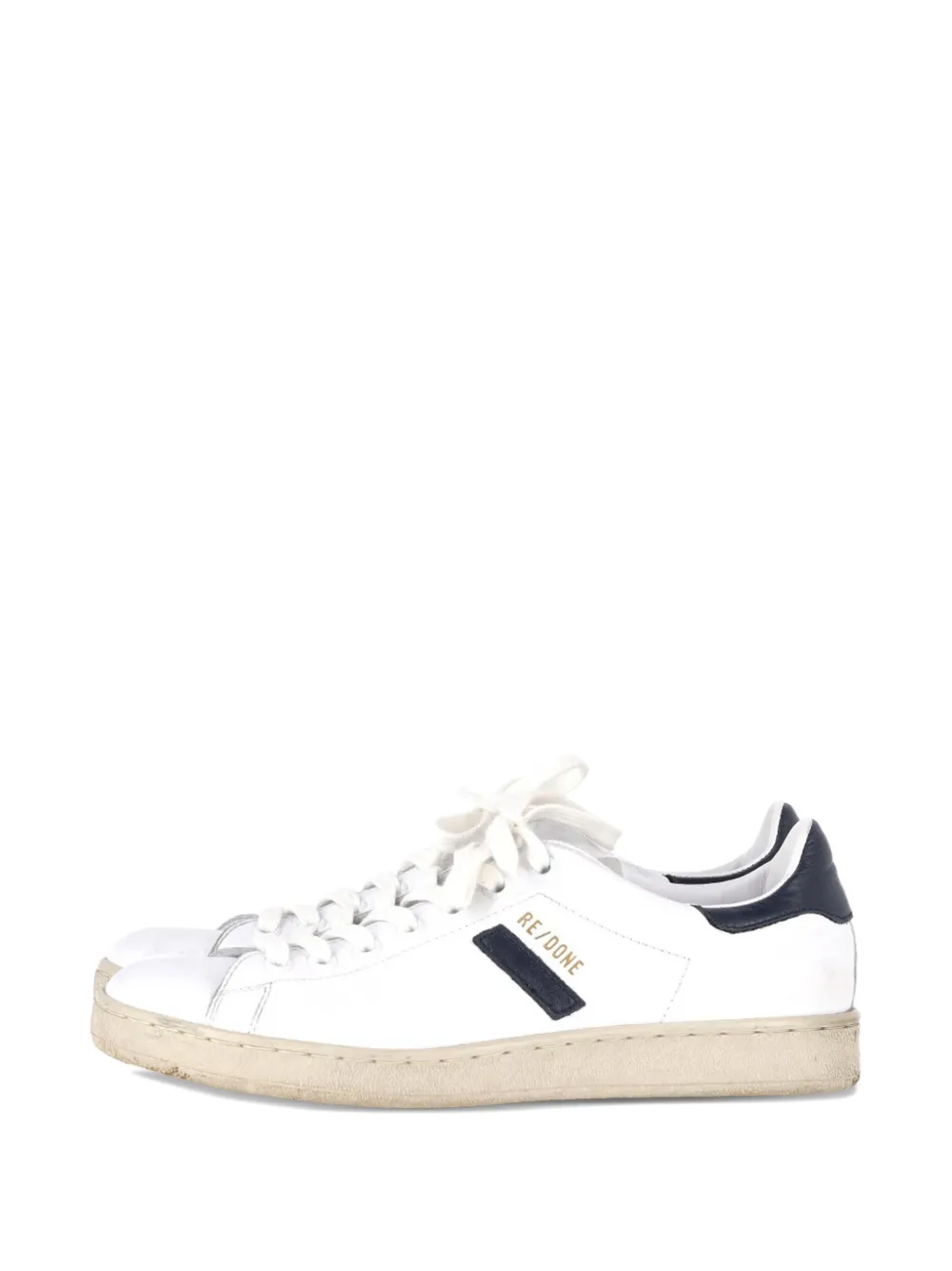 RE/DONE leather sneakers - Wit