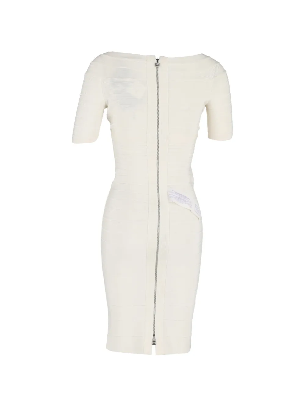 Herve Leger Bateau neckline mini dress - Beige