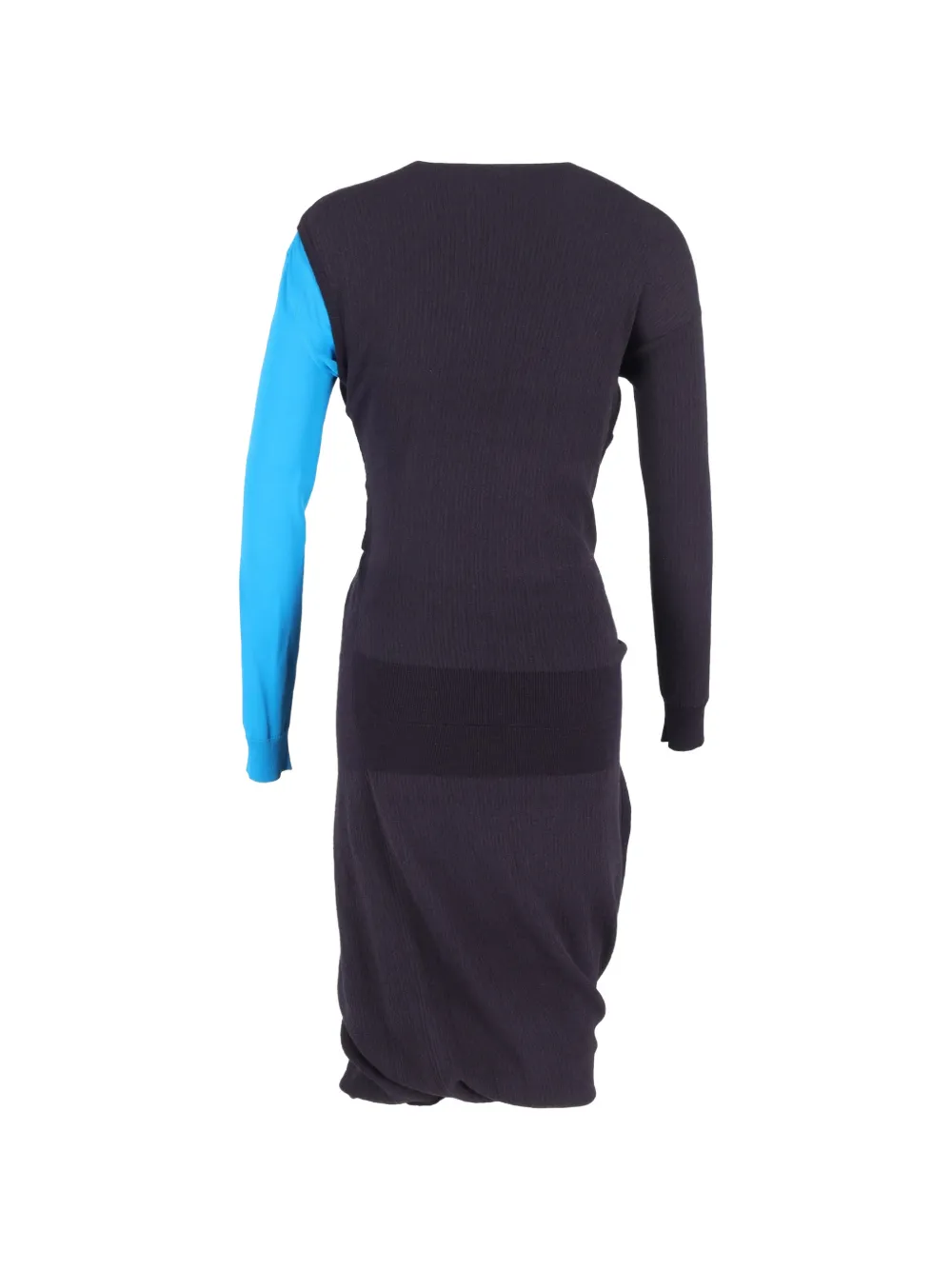 Bottega Veneta Pre-Owned twisted midi dress - Zwart